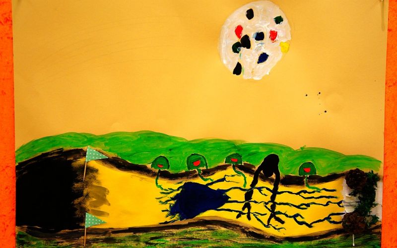 Dunkler Fluss